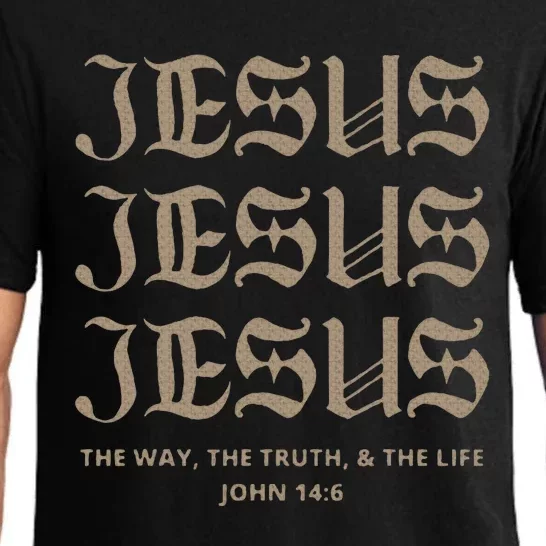 Jesus the way truth life john 146 christian Pajama Set