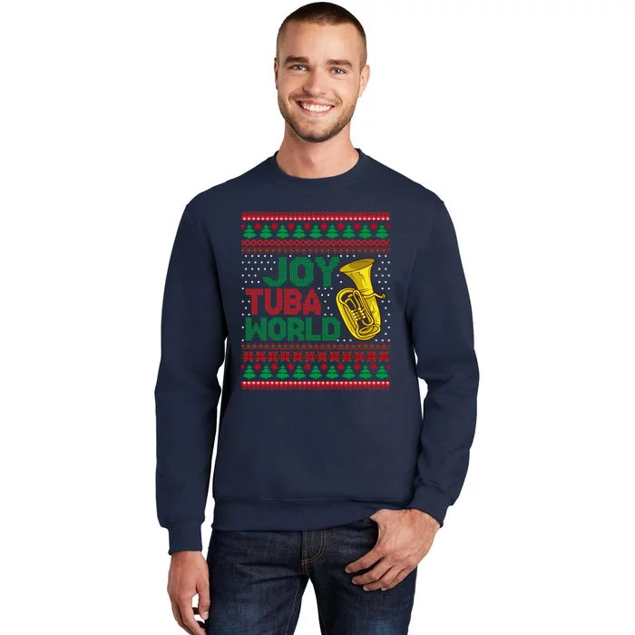 Joy Tuba World Ugly Christmas Sweater Music Lover Xmas Sweatshirt