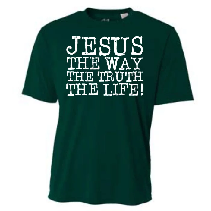 Jesus The Way The Truth The Life Cooling Performance Crew T-Shirt