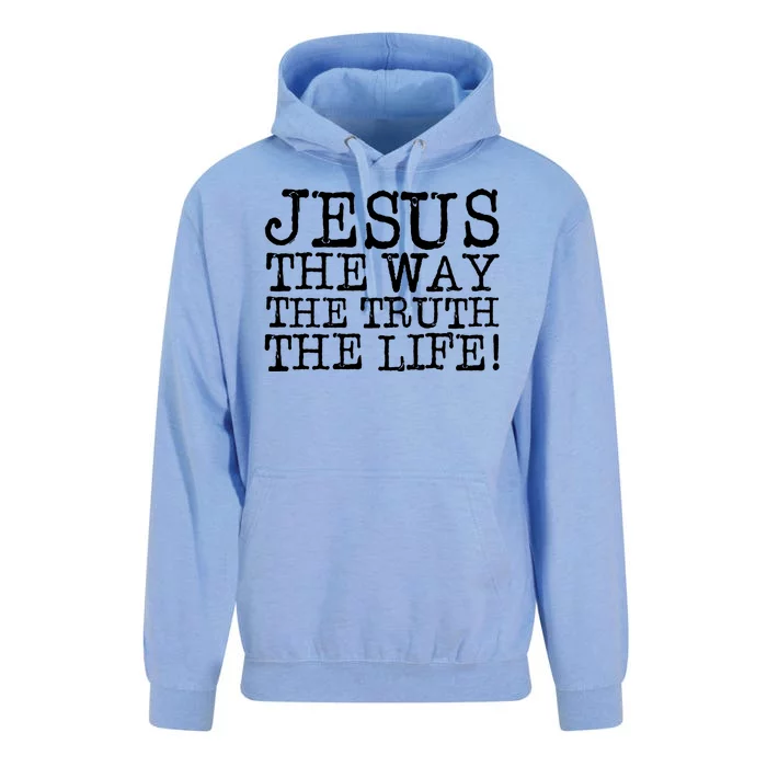 Jesus The Way The Truth The Life Unisex Surf Hoodie