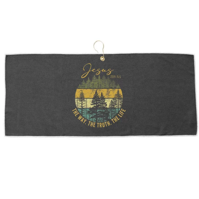 Jesus The Way Truth Life Women Christian Worship Large Microfiber Waffle Golf Towel