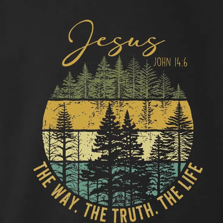 Jesus The Way Truth Life Women Christian Worship Toddler Hoodie