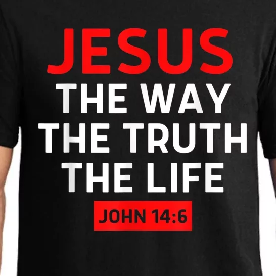 Jesus The Way Truth Life John 14:6 Christian Bible Verse Pajama Set