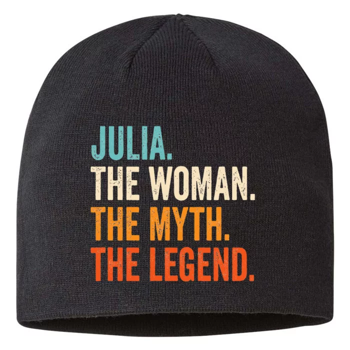 Julia The Woman The Myth The Legend First Name Julia 8 1/2in Sustainable Knit Beanie