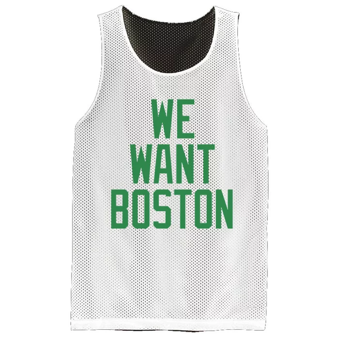 Jayson Tatum We Want Boston Mesh Reversible Basketball Jersey Tank