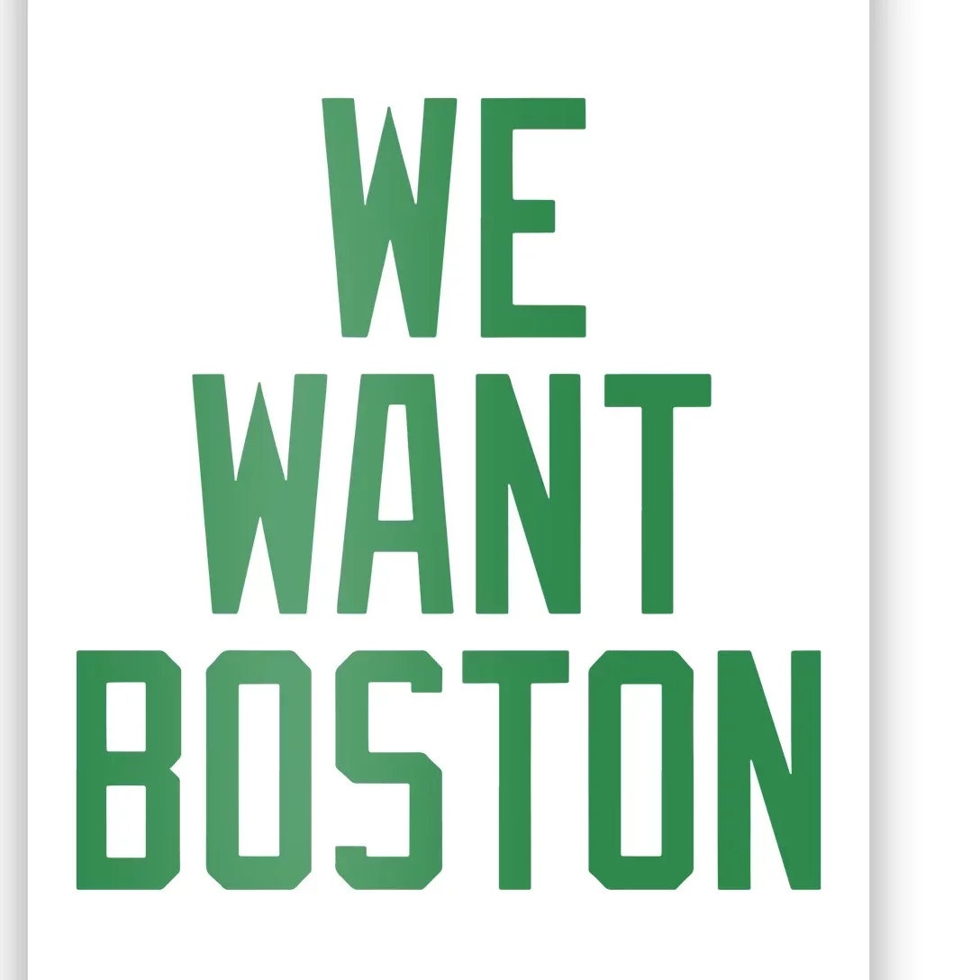 Jayson Tatum We Want Boston Poster