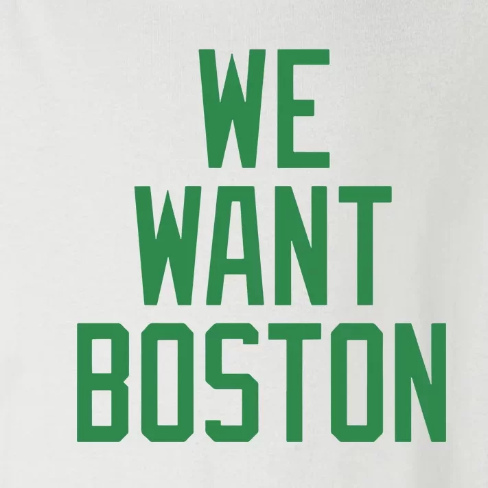 Jayson Tatum We Want Boston Toddler Long Sleeve Shirt