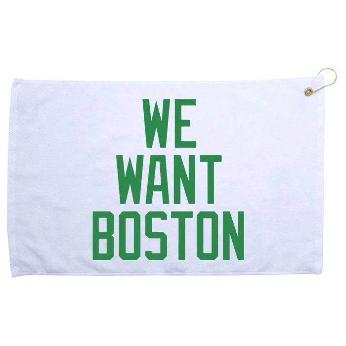 Jayson Tatum We Want Boston Grommeted Golf Towel