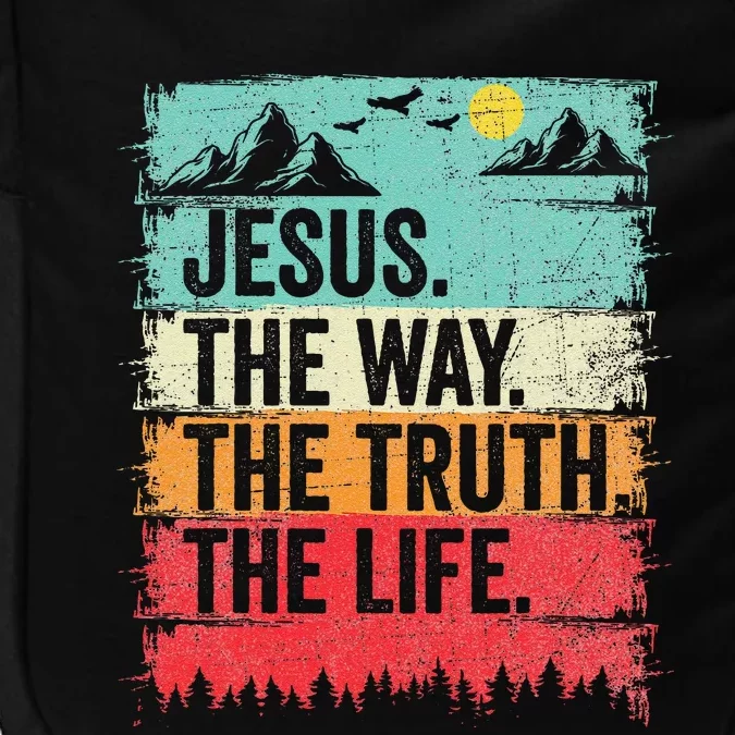 Jesus The Way Truth Life Christian Worship Impact Tech Backpack