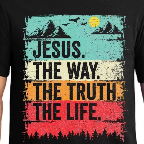 Jesus The Way Truth Life Christian Worship Pajama Set