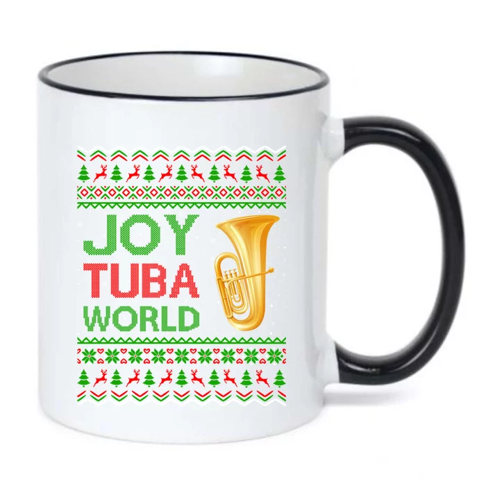 Joy Tuba World Music Lover Xmas Gift Ugly Tuba Christmas Black Color Changing Mug