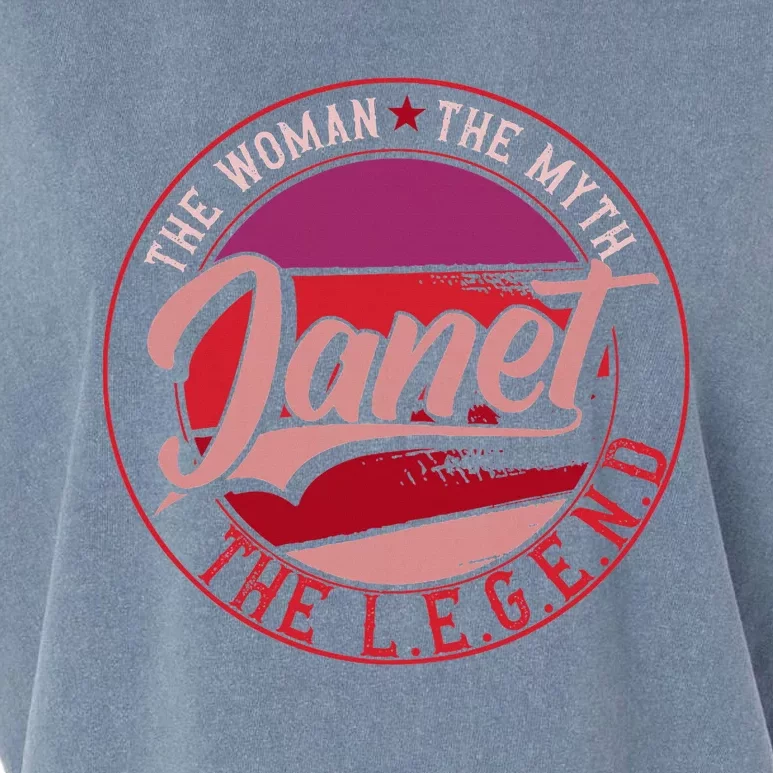 Janet The Woman The Myth The Legend Garment-Dyed Women's Muscle Tee