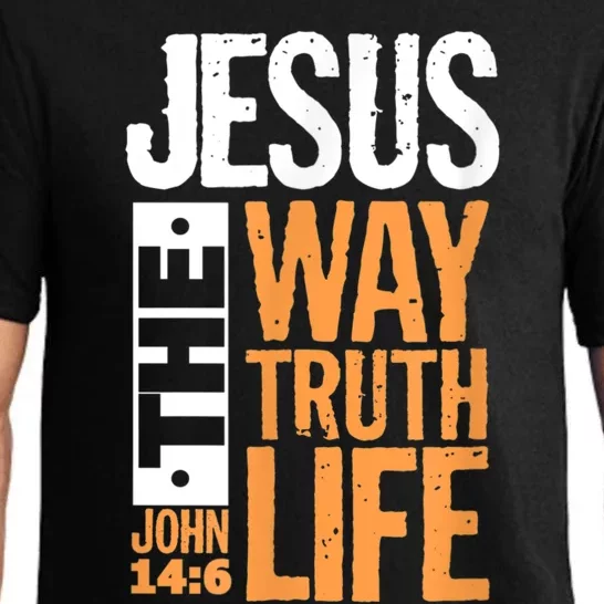 Jesus The Way Truth Life John 14:6 Christian Bible Verse Pajama Set