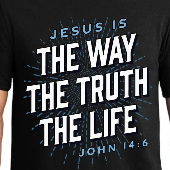 Jesus The Way Truth Life Christian John 146 Bible Verse Pajama Set