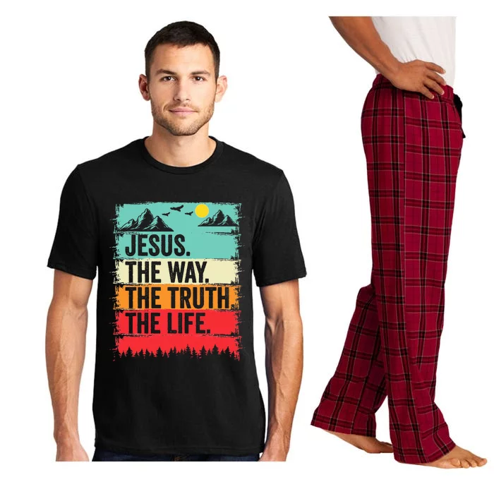 Jesus The Way Truth Life Bible Verse Christian Worship Pajama Set