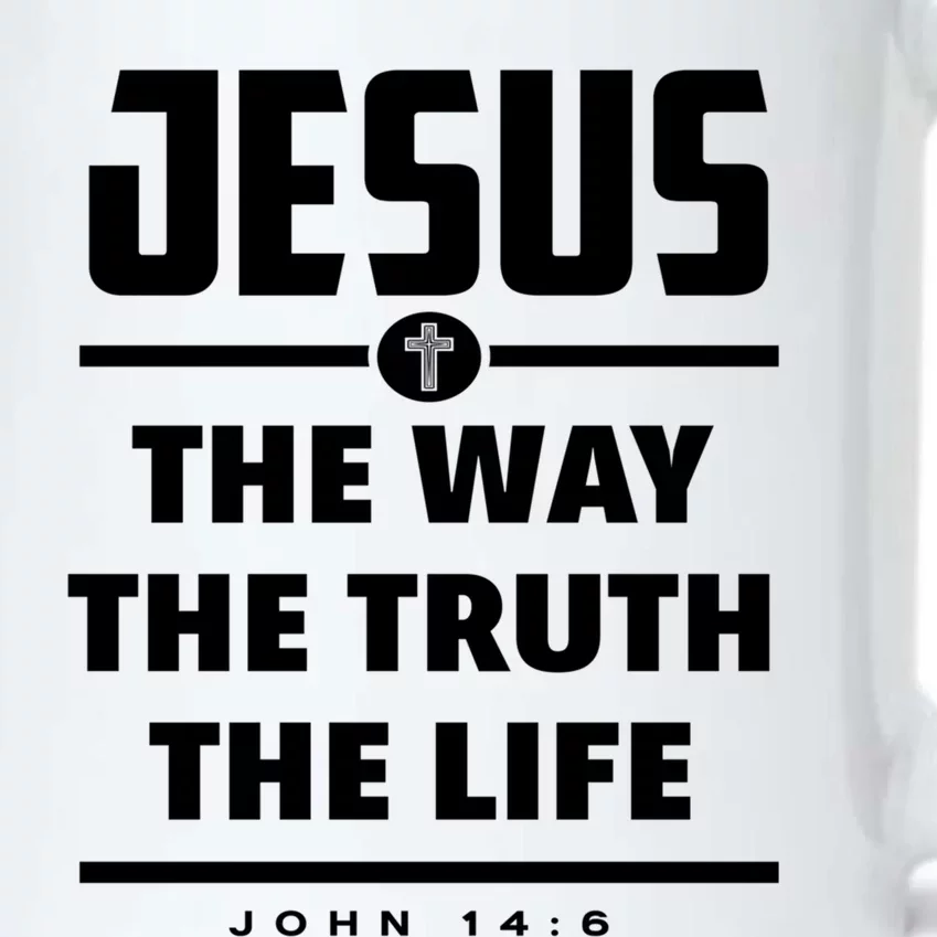 Jesus The Way The Truth The Life Bible Verse Jesus Gift Black Color Changing Mug