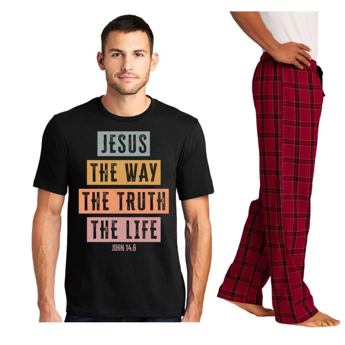 Jesus The Way Truth Life Bible Verse Pajama Set