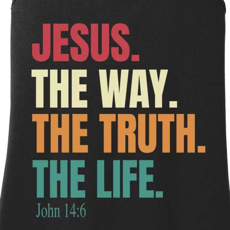 Jesus The Way The Truth The Life Gift Ladies Essential Tank