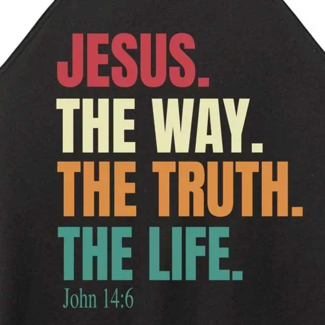 Jesus The Way The Truth The Life Gift Women’s Perfect Tri Rocker Tank