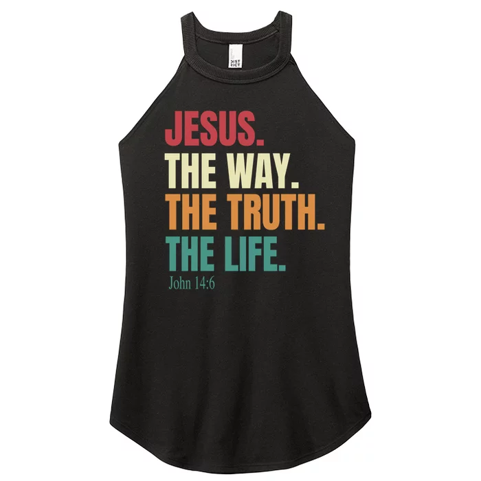 Jesus The Way The Truth The Life Gift Women’s Perfect Tri Rocker Tank