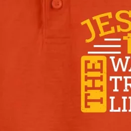 Jesus The Way Truth Life John 14:6 Dry Zone Grid Performance Polo