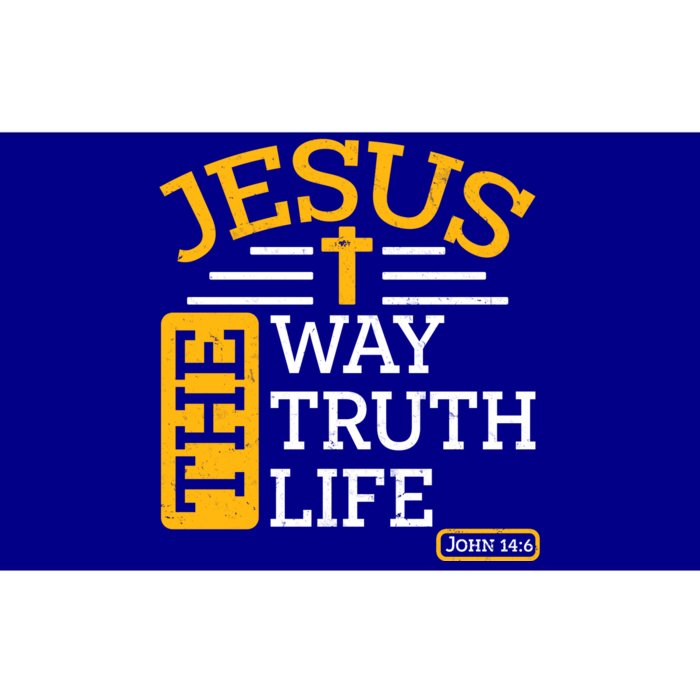 Jesus The Way Truth Life John 14:6 Bumper Sticker