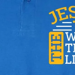 Jesus The Way Truth Life John 14:6 Softstyle Adult Sport Polo