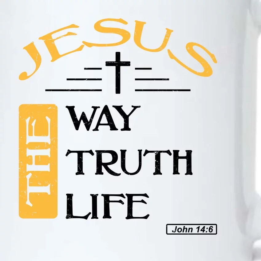 Jesus The Way Truth Life Christian Black Color Changing Mug