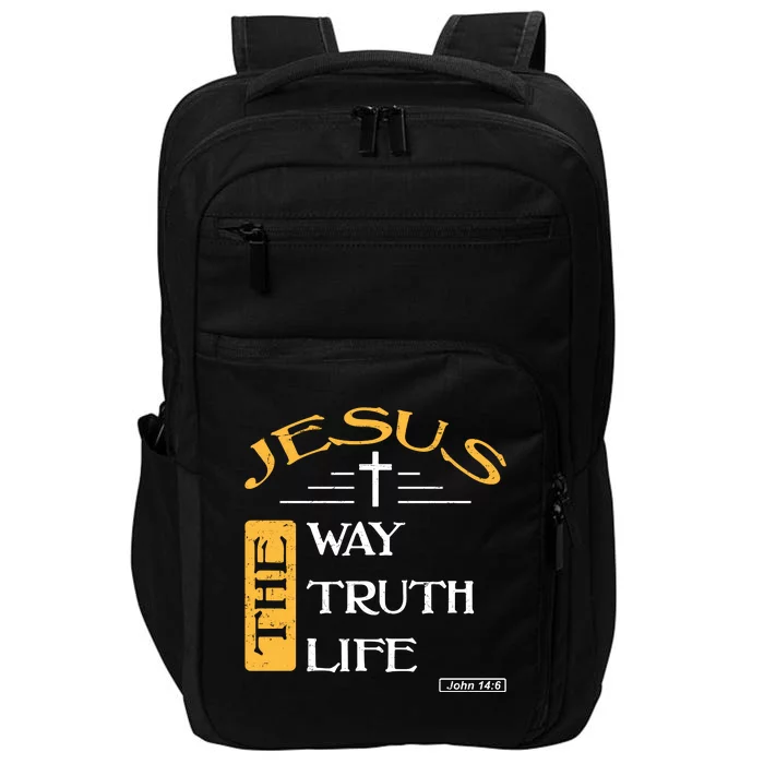 Jesus The Way Truth Life Christian Impact Tech Backpack