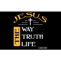 Jesus The Way Truth Life Christian Bumper Sticker