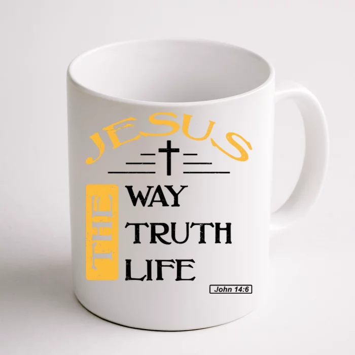 Jesus The Way Truth Life Christian Front & Back Coffee Mug