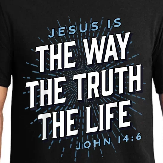 Jesus The Way Truth Life Christian John 14:6 Bible Verse Pajama Set