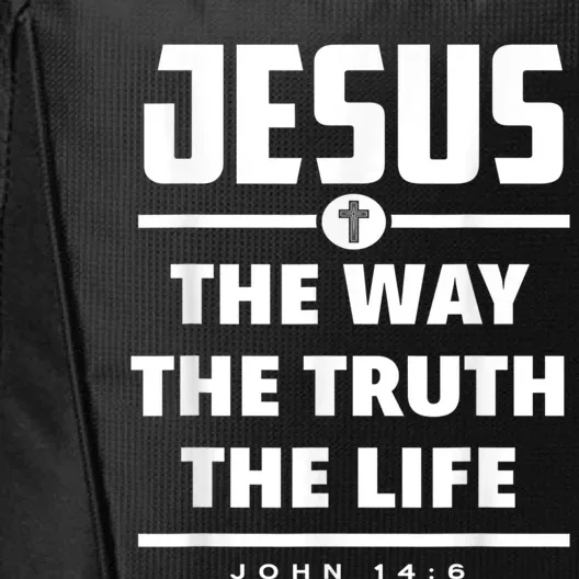 Jesus The Way The Truth The Life Bible Verse Jesus City Backpack