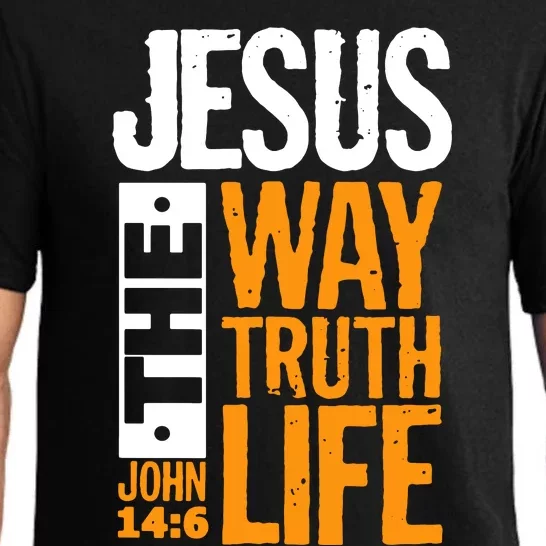 Jesus The Way Truth Life John 14:6 Pajama Set