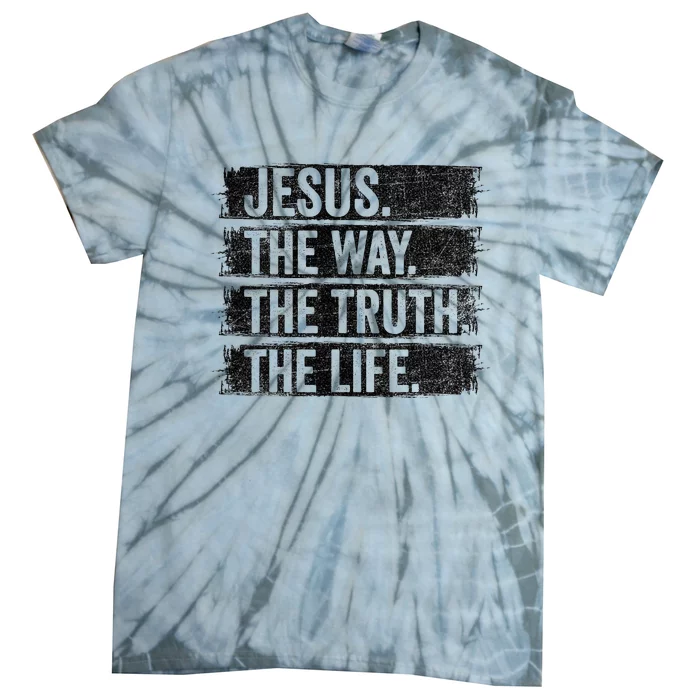 Jesus The Way Truth Life Vintage Christian Worship Tie-Dye T-Shirt