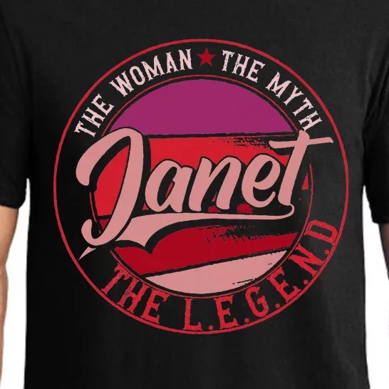 Janet The Woman The Myth The Legend Pajama Set