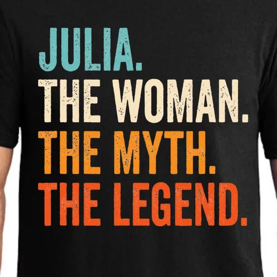 Julia The Woman The Myth The Legend First Name Julia Pajama Set