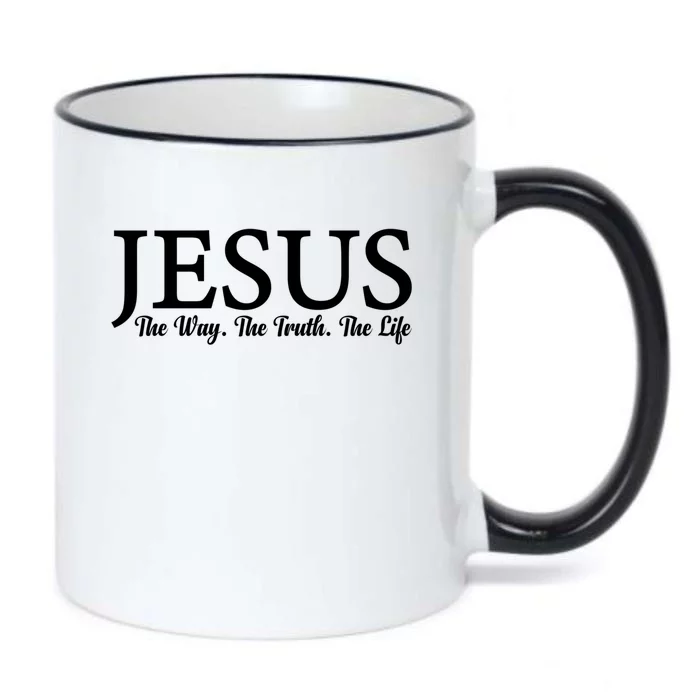 Jesus The Way Truth Life Inspirational Faith Christians Great Gift Black Color Changing Mug