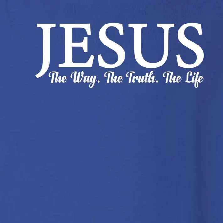 Jesus The Way Truth Life Inspirational Faith Christians Great Gift Toddler Long Sleeve Shirt