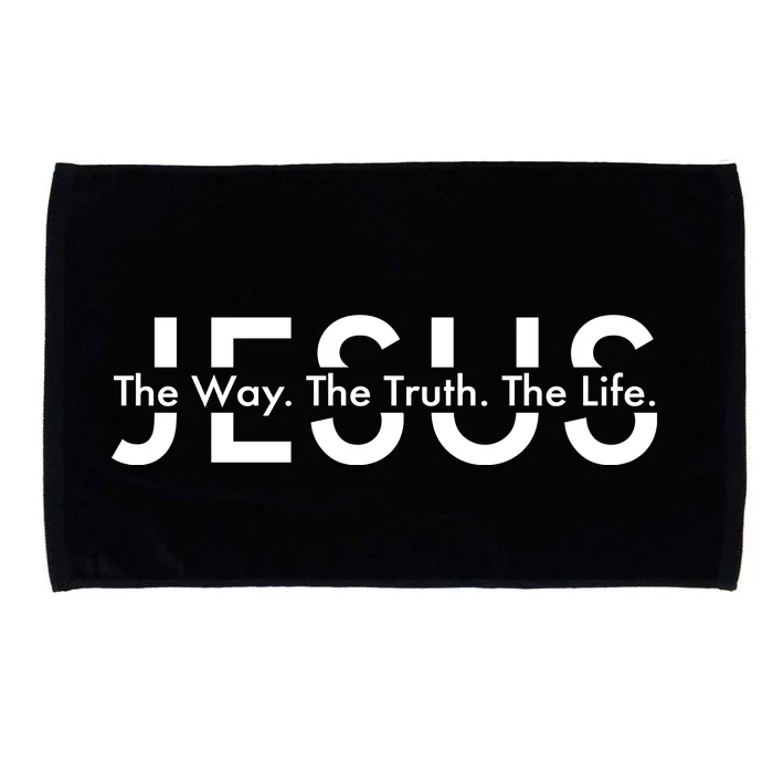 Jesus The Way The Truth The Life Microfiber Hand Towel