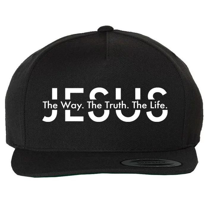 Jesus The Way The Truth The Life Wool Snapback Cap