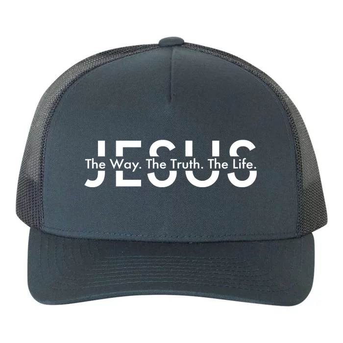 Jesus The Way The Truth The Life Yupoong Adult 5-Panel Trucker Hat