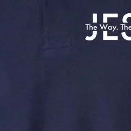 Jesus The Way The Truth The Life Softstyle Adult Sport Polo