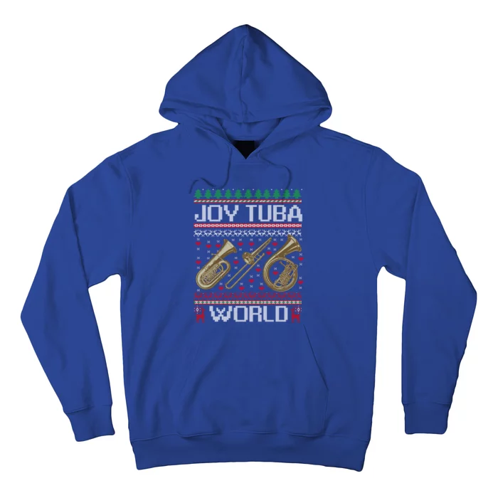 Joy Tuba World Music Lover Xmas Ugly Tuba Christmas Cool Gift Hoodie