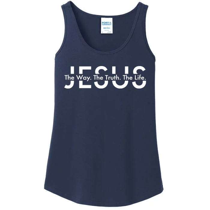 Jesus The Way The Truth The Life Ladies Essential Tank