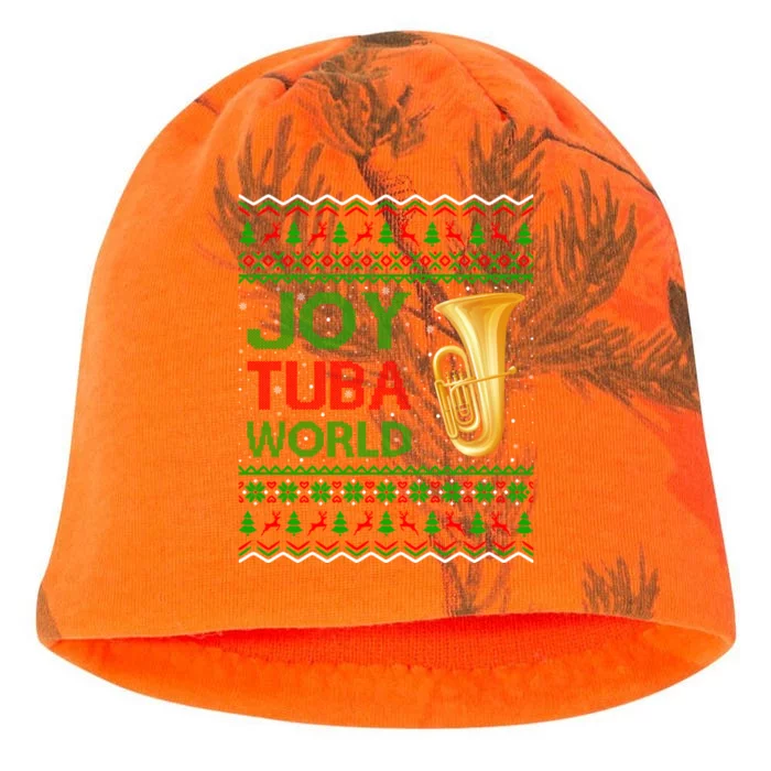 Joy Tuba World Music Lover Xmas Gift Ugly Tuba Christmas Funny Gift Kati - Camo Knit Beanie