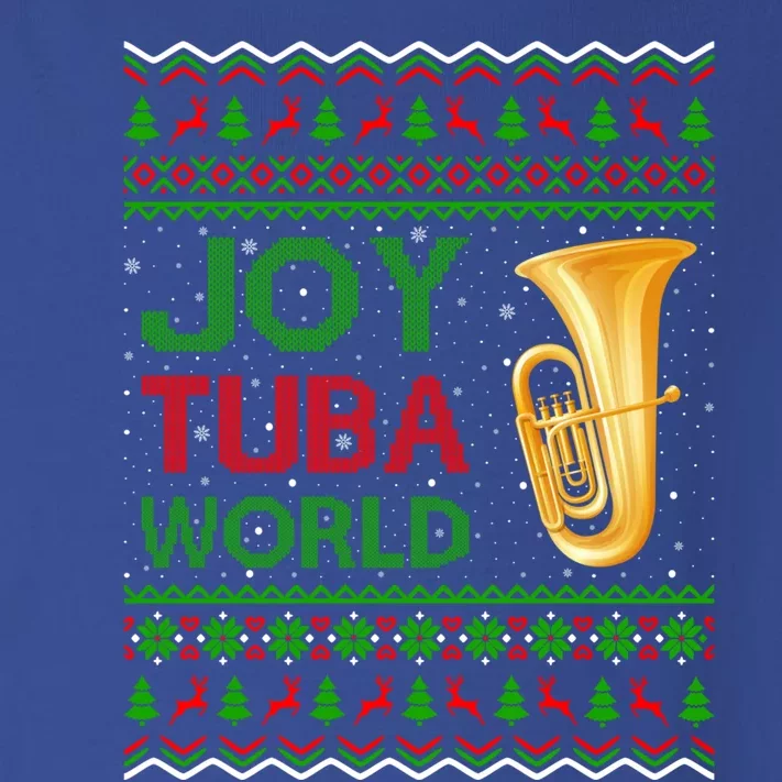 Joy Tuba World Music Lover Xmas Gift Ugly Tuba Christmas Funny Gift Toddler Long Sleeve Shirt