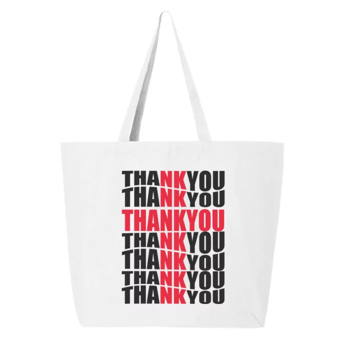 Jesus Thank You Cross Lord Savior Christian Love Religious 25L Jumbo Tote