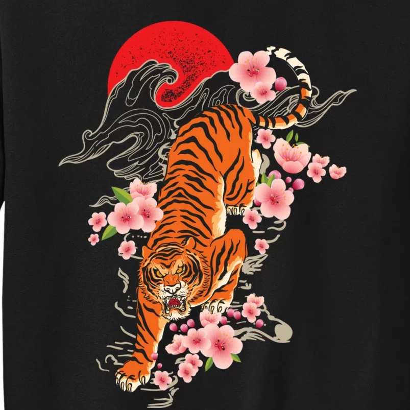 Japanese Tiger Zoologist Wild Animal Zoo Lover Safari Tall Sweatshirt