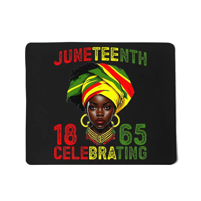 Juneteenth USA African American Melanin Black History Month Mousepad